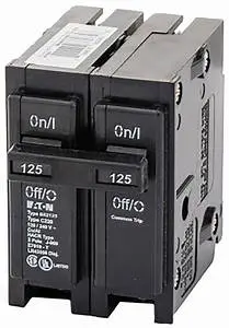 02-Br2125 125 A, 10 Kaic, Two-Pole, 120/240V, Br, Common Breaker Trip, #4-2/0 Awg Cu/Al, Q28, Br, 1