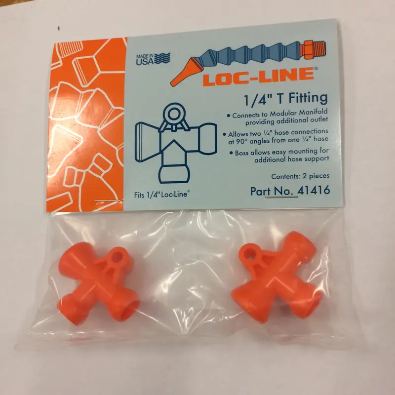 1/4" T Fittings For 1/4" Hose 1