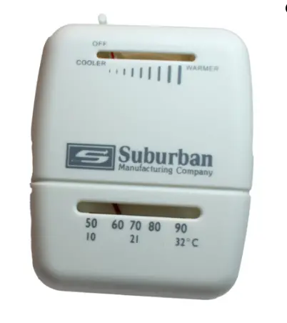 161154 Suburban Heat Only Thermostat, White Snap Action 1