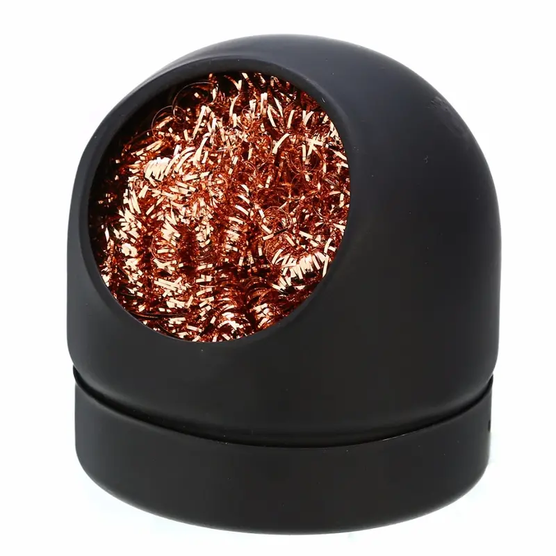 1Pc Welding Soldering Accessories Mayitr Solder Iron Tip Cleaner Ball Holder With Steel Wire Sponge 1