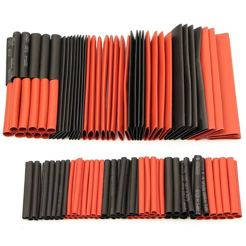 70/127/530Pcs Heat Shrink Tubing Polyolefin Electrical Wrap Wire Cable Sleeves Pe Insulation 2:1Shrinkable Tube Assortment Kit 1