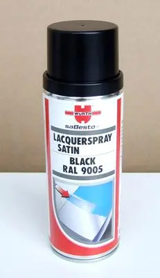 Aerosol Paint Satin Black (Cannot Deliver To Po Boxes) 1