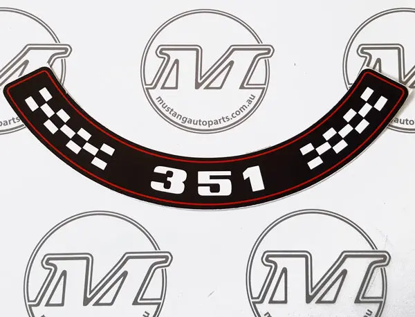 Air Cleaner Decal 351 Xa-Xb Style 1
