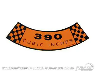 Air Cleaner Decal 390 1