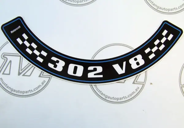 Air Cleaner Decal Xa-Xb 302 V8 1
