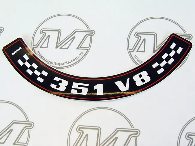 Air Cleaner Decal Xa-Xb 351 V8 1