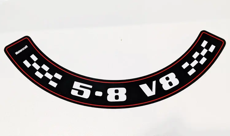 Air Cleaner Decal Xa-Xb 5.8 V8 1