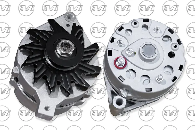 Alternator 100 Amp1g External Regulator, Raw Aluminium 1