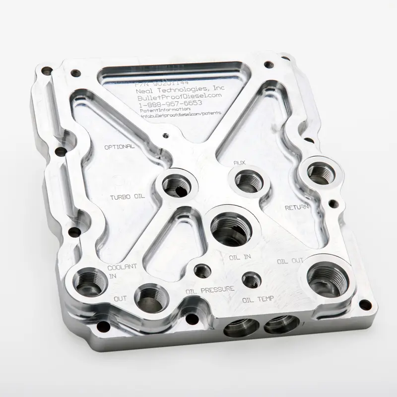 Bullet Proof Diesel 6.4L Oil Cooler Delete Adapter 1