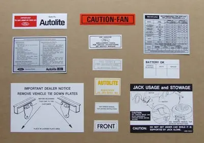 Decal Kit 1970 - Discontinued 1