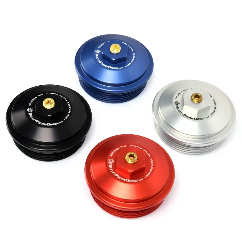 Fuel Filter Cap, Aluminum, Ford 6.0L Diesel 1