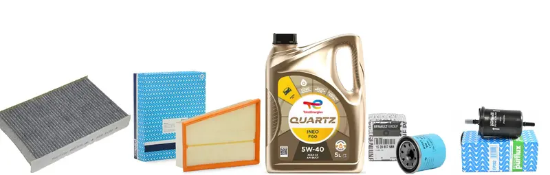 Kit Filtros Y Aceite 5W40 Renault Megane 3 Fluence 2.0 M4r 1
