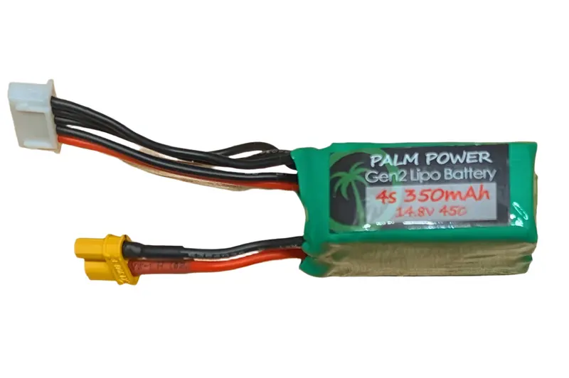 Palm Power 4S 350Mah Xt30 Gen2 65C Lipo Battery 1