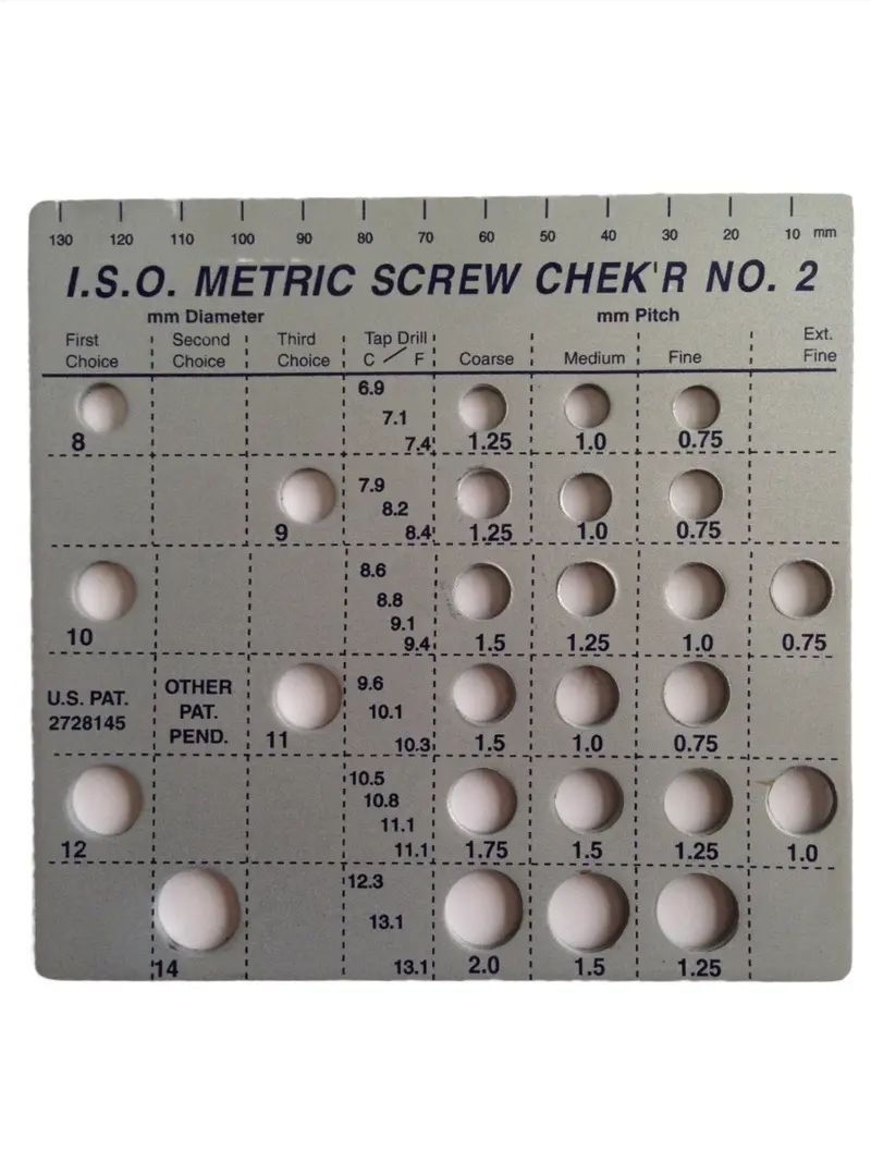 Sc.02130 Screw Chek'r/Indentifier (Metric), Metal 1
