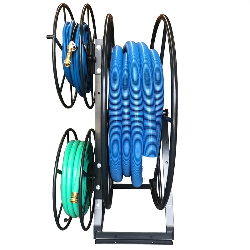 Space Saver Triple Solution Reel 60 Mtrs - Powder Coated Charcoal 1