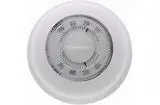 T87k1007 Honeywell Mercury Free Round Thermostat, 18-30Vac, Battery Assisted 1