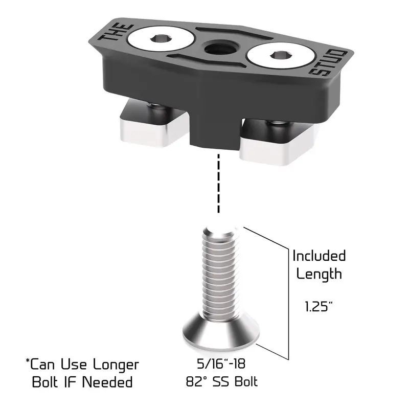 "The Stud" Solid Mount Linq Tie Down Anchor System For Can-Am X3 1