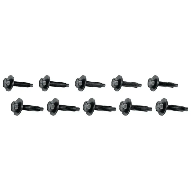 Allstar Performance 16553 Black Body Mount Bolt Kit – 1-1/8" Diameter, 10-Piece Set 1
