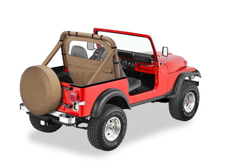 Bestop 80028-37 Windjammer Soft Top — Compatible With 1980–1983 Cj-5, 1980–1986 Cj-7, And 1987–1995 Yj Wranglers (Spice Color) 1