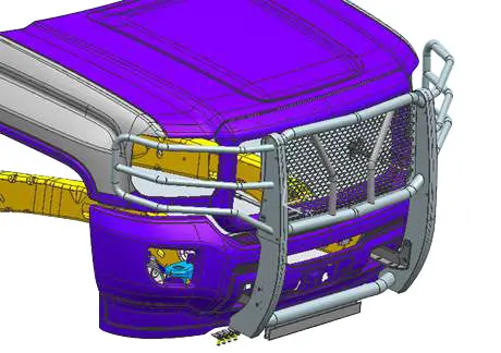 Black Horse Off-Road Ru-Gmsi15-B Modular Steel Bumper – Excludes Denali Trim 1