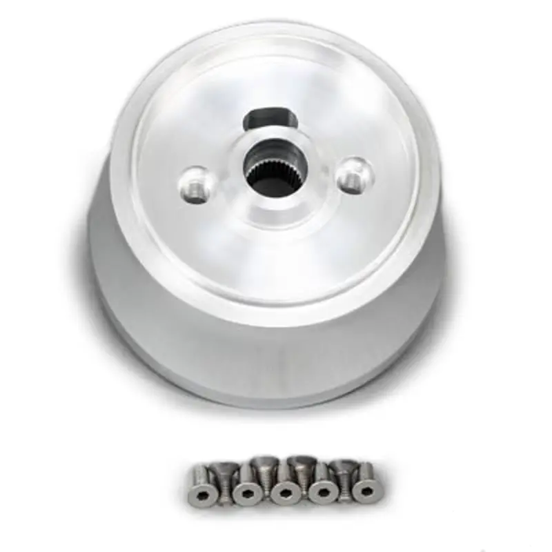 Lecarra B-26423 Nine-Bolt Steering Wheel Adapter For Gm Vehicles (1967–1994), Black Finish 1