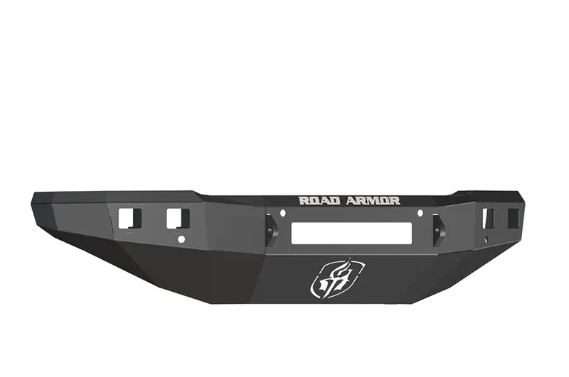Road Armor 315R0B-Nw Stealth Front Bumper – Non-Winch, Satin Black Steel With Square Fog Light Cutouts 1